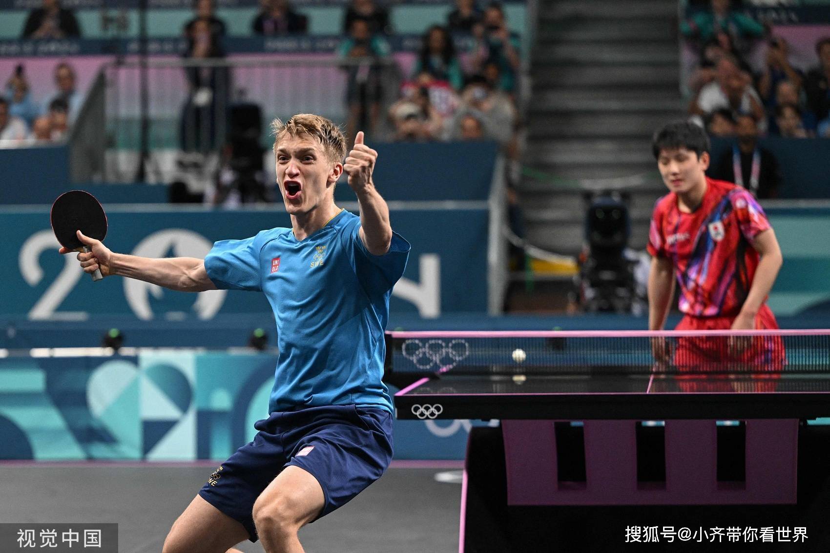瑞典乒乓球队逆转德国乒乓球队，张本智和关键制胜的简单介绍